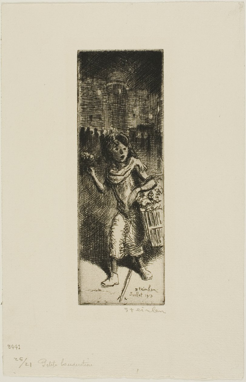 Mała dziewczynka-kwiat autorstwa Théophile Alexandre Pierre Steinlen