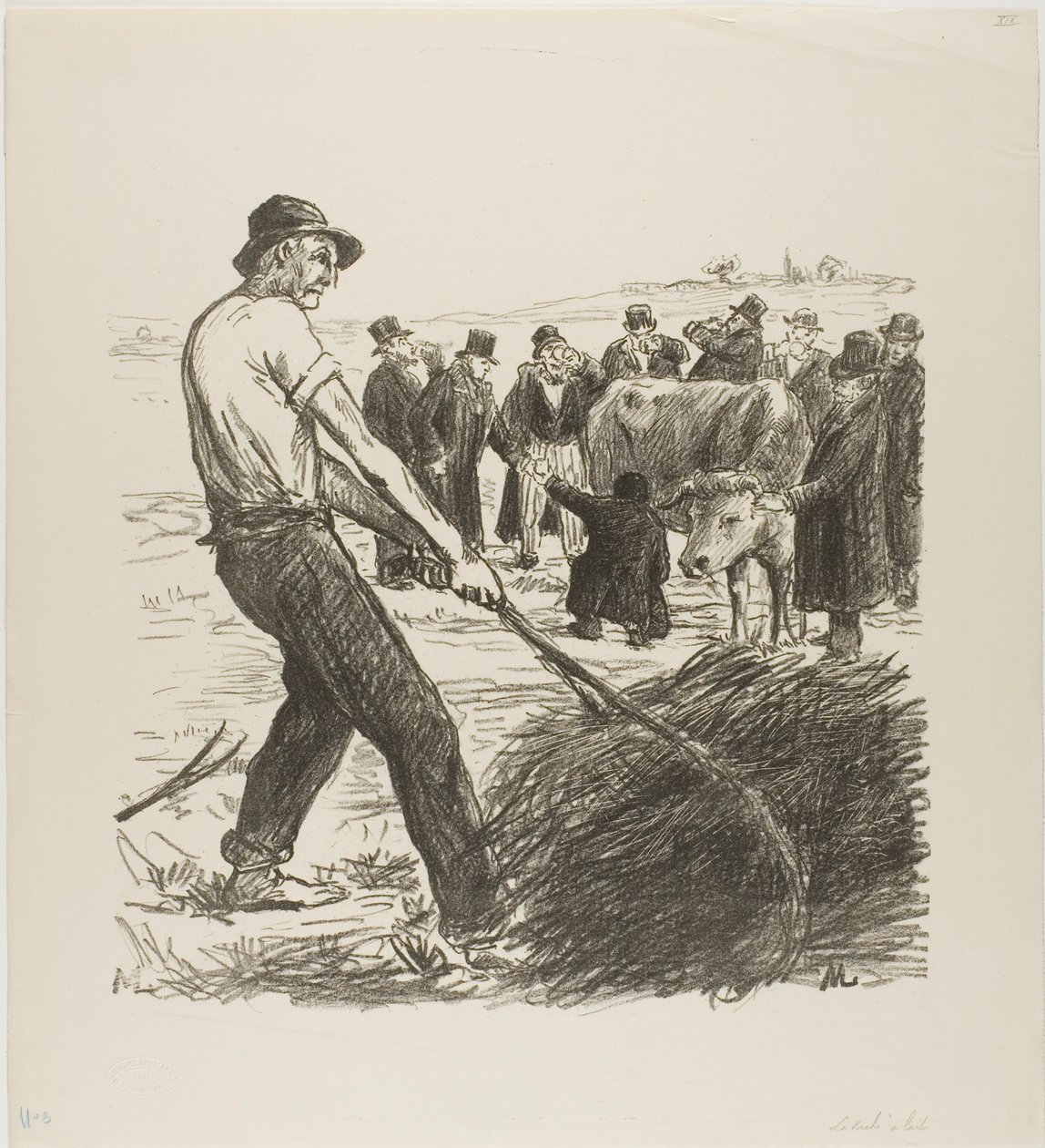 Krowa mleczna autorstwa Théophile Alexandre Pierre Steinlen