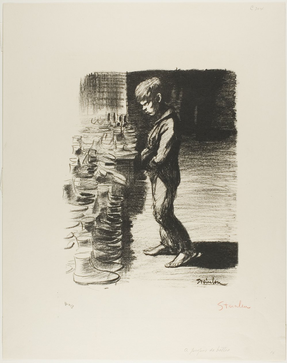 Na temat butów autorstwa Théophile Alexandre Pierre Steinlen