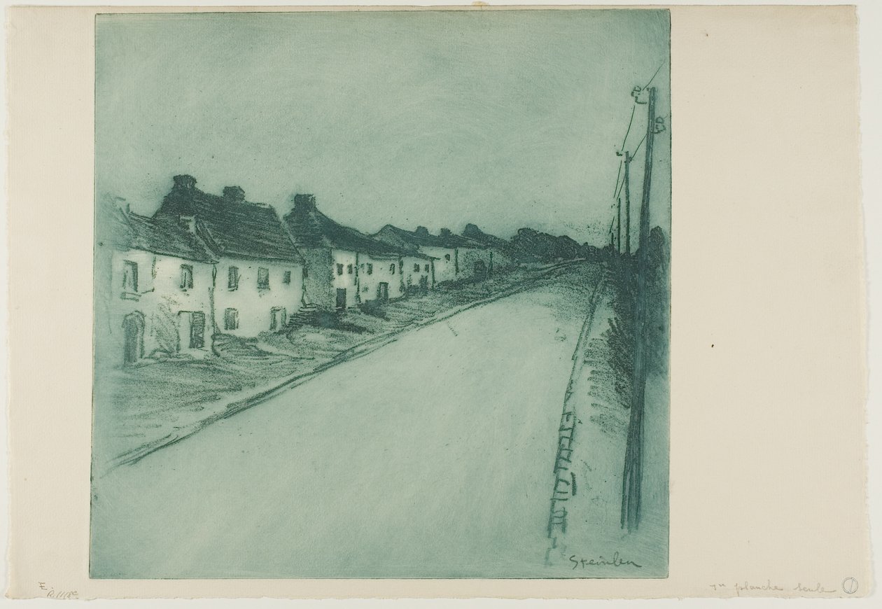 Droga przez wioskę autorstwa Théophile Alexandre Pierre Steinlen