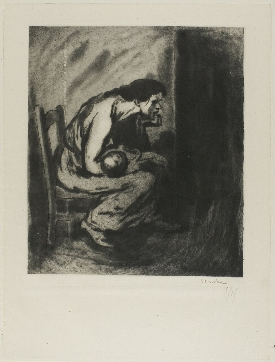 Chore dziecko autorstwa Théophile Alexandre Pierre Steinlen