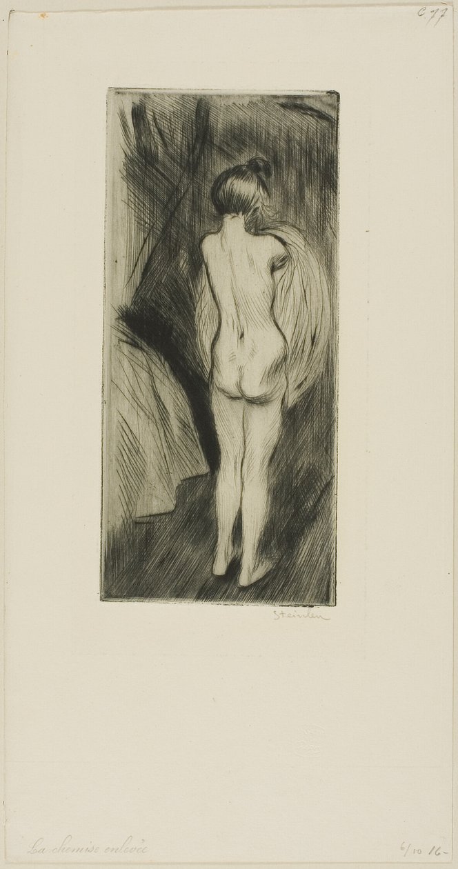 Kobieta stojąca autorstwa Théophile Alexandre Pierre Steinlen