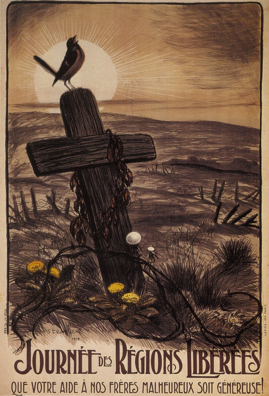 Dzień wyzwolonych terenów, 1919 autorstwa Théophile Alexandre Steinlen