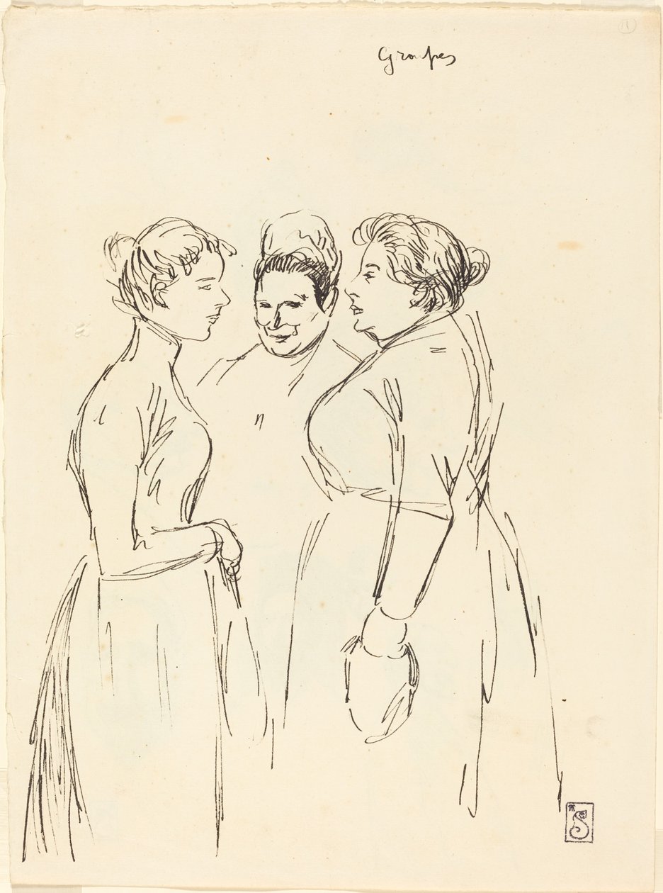 Plotkara, koniec XIX-początek XX wieku. autorstwa Théophile Alexandre Steinlen