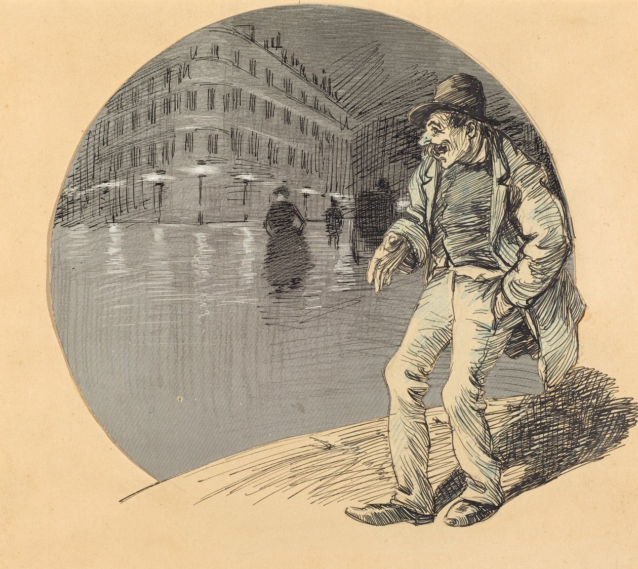 Zakochani, 1888. autorstwa Théophile Alexandre Steinlen