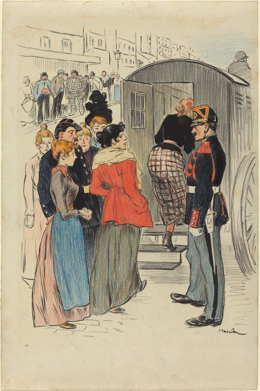 Obława, 1893. autorstwa Théophile Alexandre Steinlen