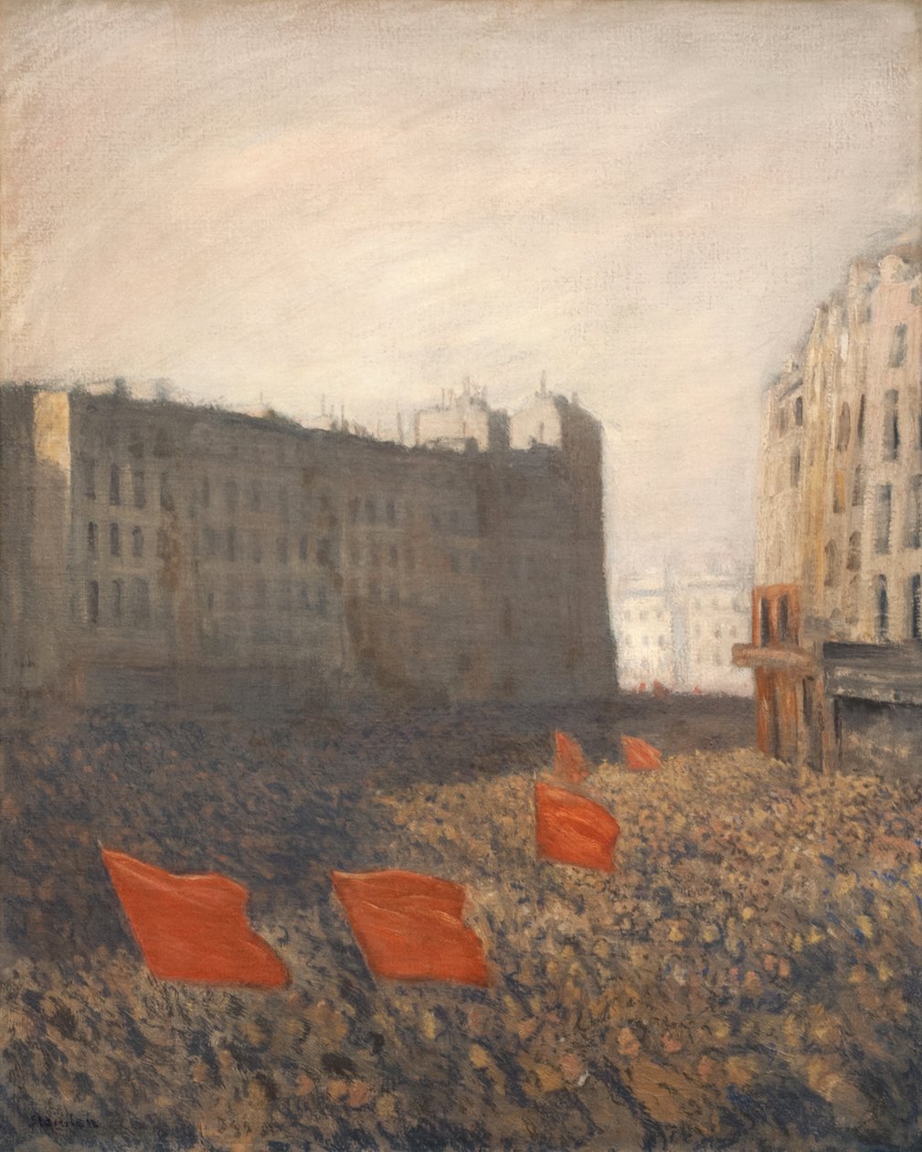 Popularna demonstracja, ok. 1903. autorstwa Théophile Alexandre Steinlen