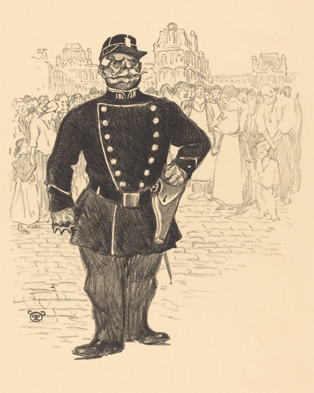 Pokój na ulicach autorstwa Théophile Alexandre Steinlen
