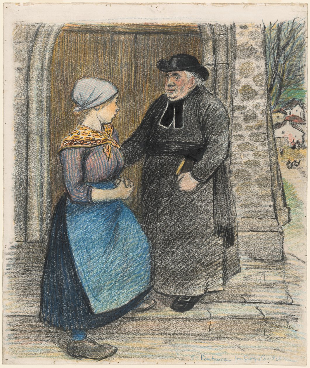 Pokuta, 1899. autorstwa Théophile Alexandre Steinlen
