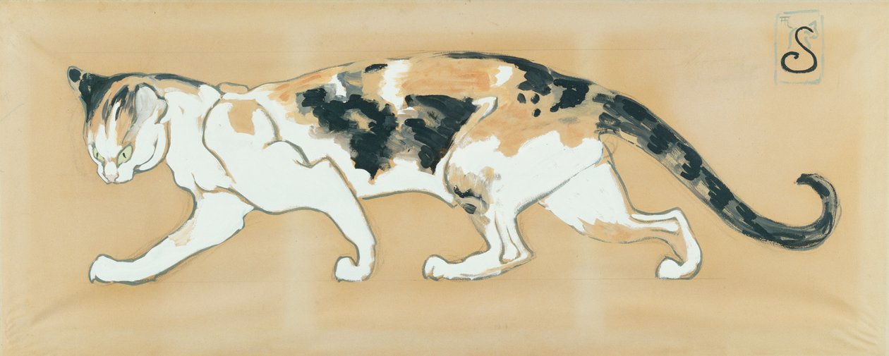 Kot autorstwa Théophile Alexandre Steinlen