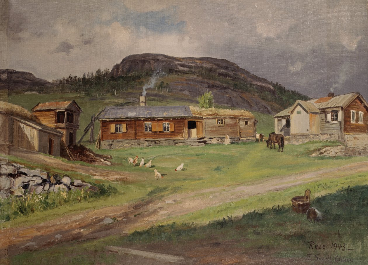 Farma Rese, Hemsedal autorstwa Thoralv Sundt Ohlsen