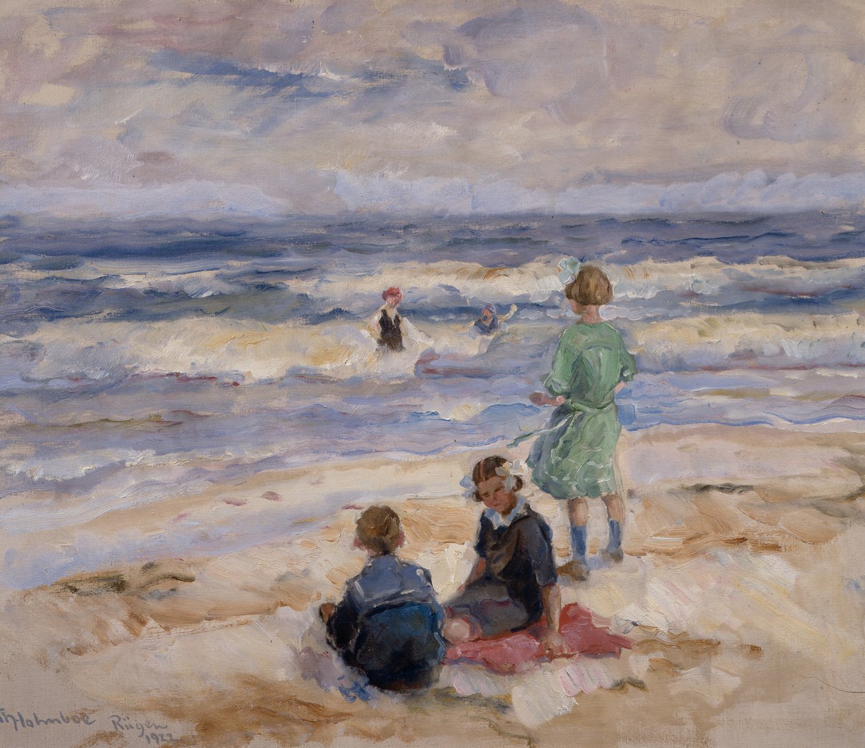 Kąpiel dzieci autorstwa Thorolf Holmboe