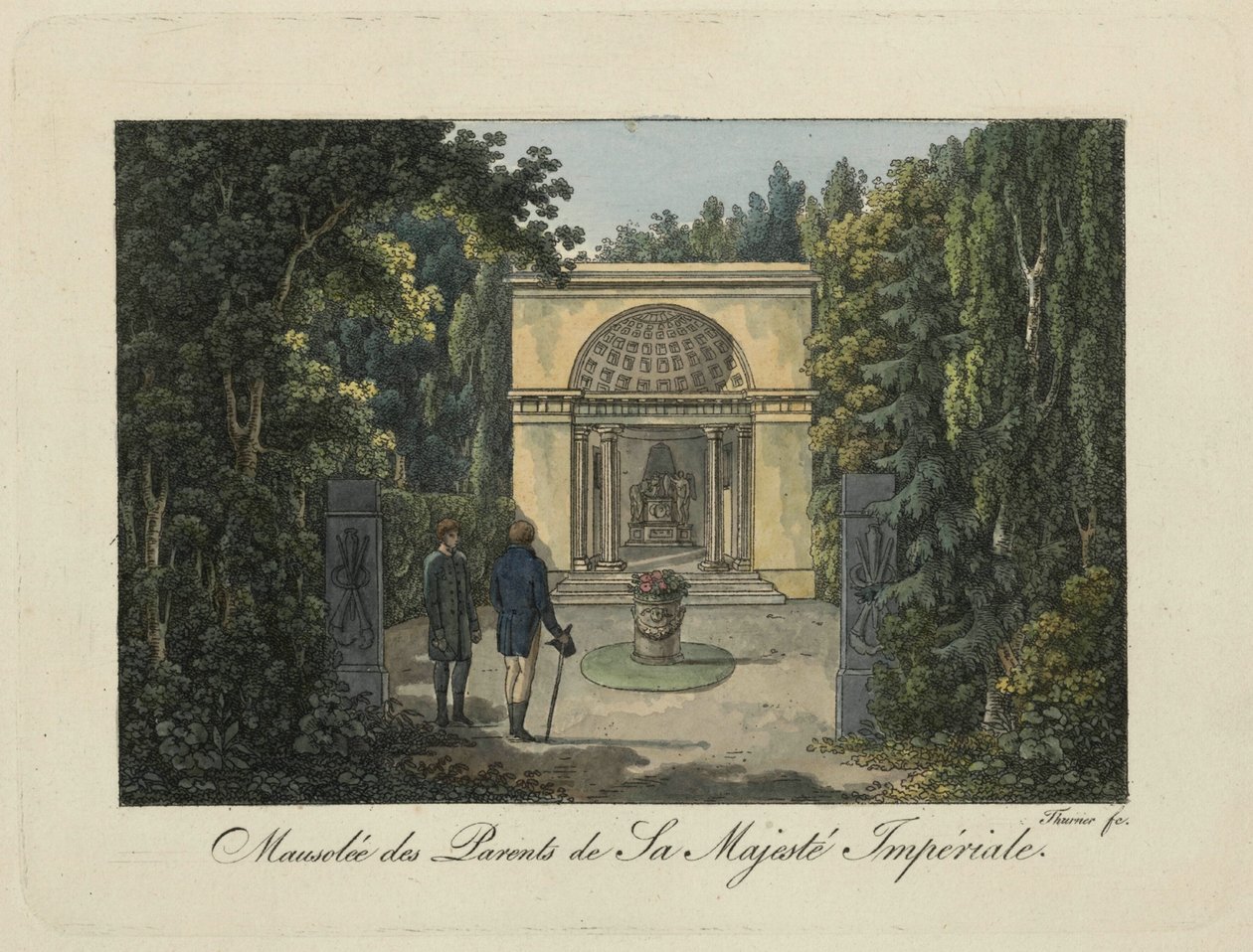 Pomnik Rodziców w Parku Pawłowskim, lata 1810. XIX wieku. autorstwa Thurner