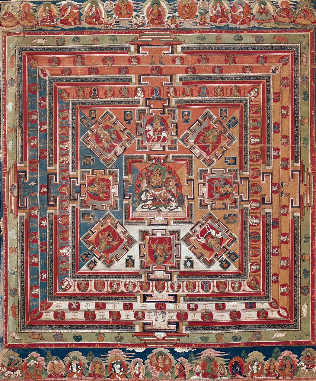 Mandala Vaishravany autorstwa Tibetan School