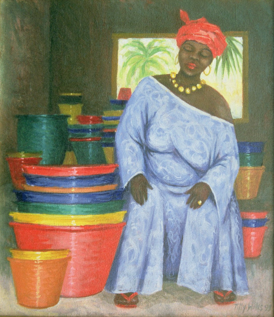 Sklep z wiaderkami, 1999 autorstwa Tilly Willis