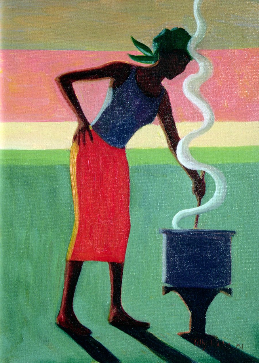 Gotowanie ryżu, 2001 autorstwa Tilly Willis