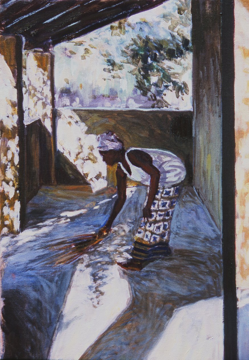 Dziewczyna zamiatająca I, 2002 (zob. też 188680-681) autorstwa Tilly Willis