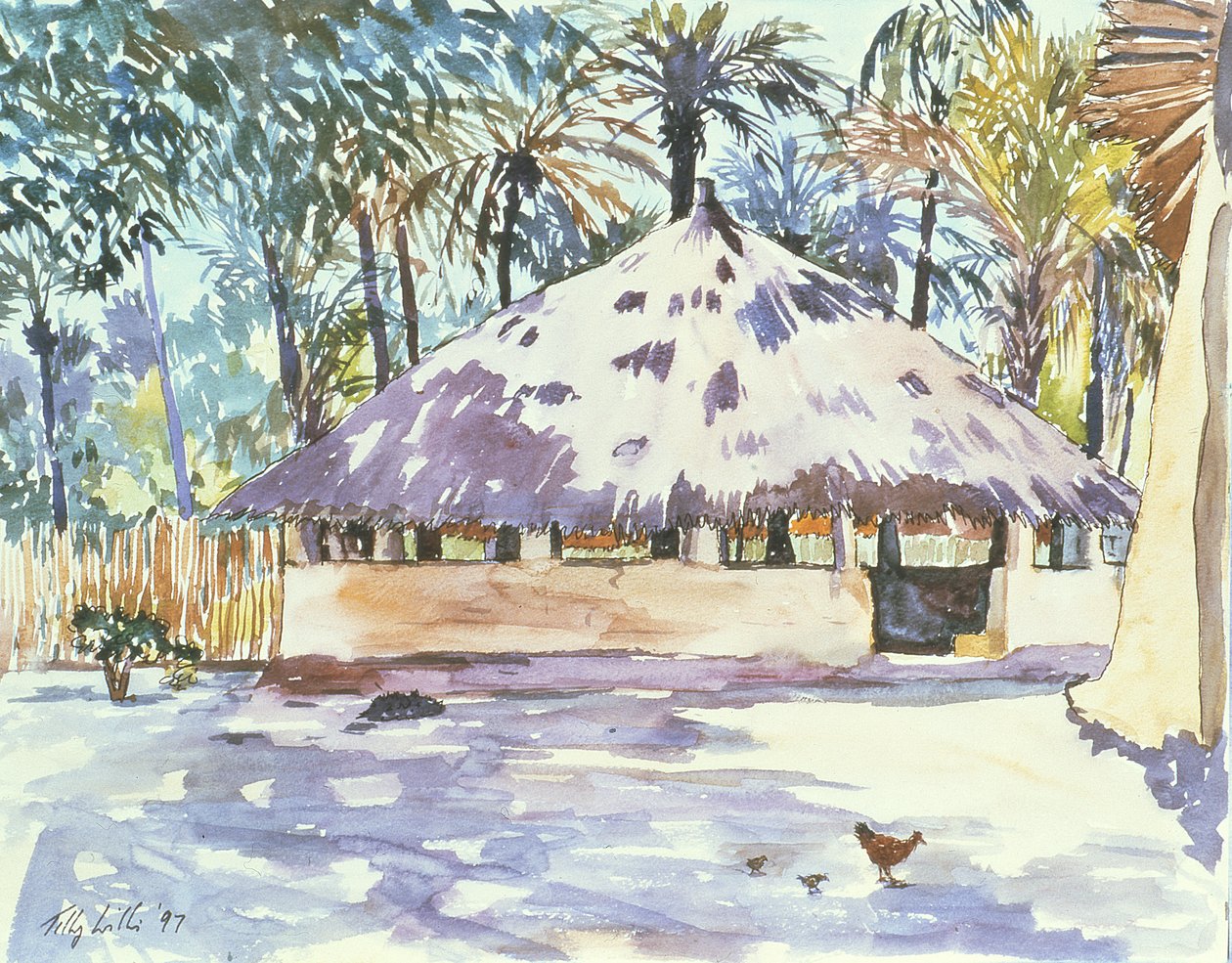 Rotunda, Senegal, Afryka Zachodnia, 1997 autorstwa Tilly Willis