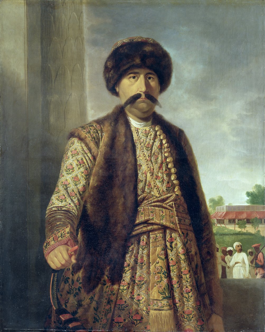 Shjod Doula (1754-75), Nawab Af Awad autorstwa Tilly Kettle