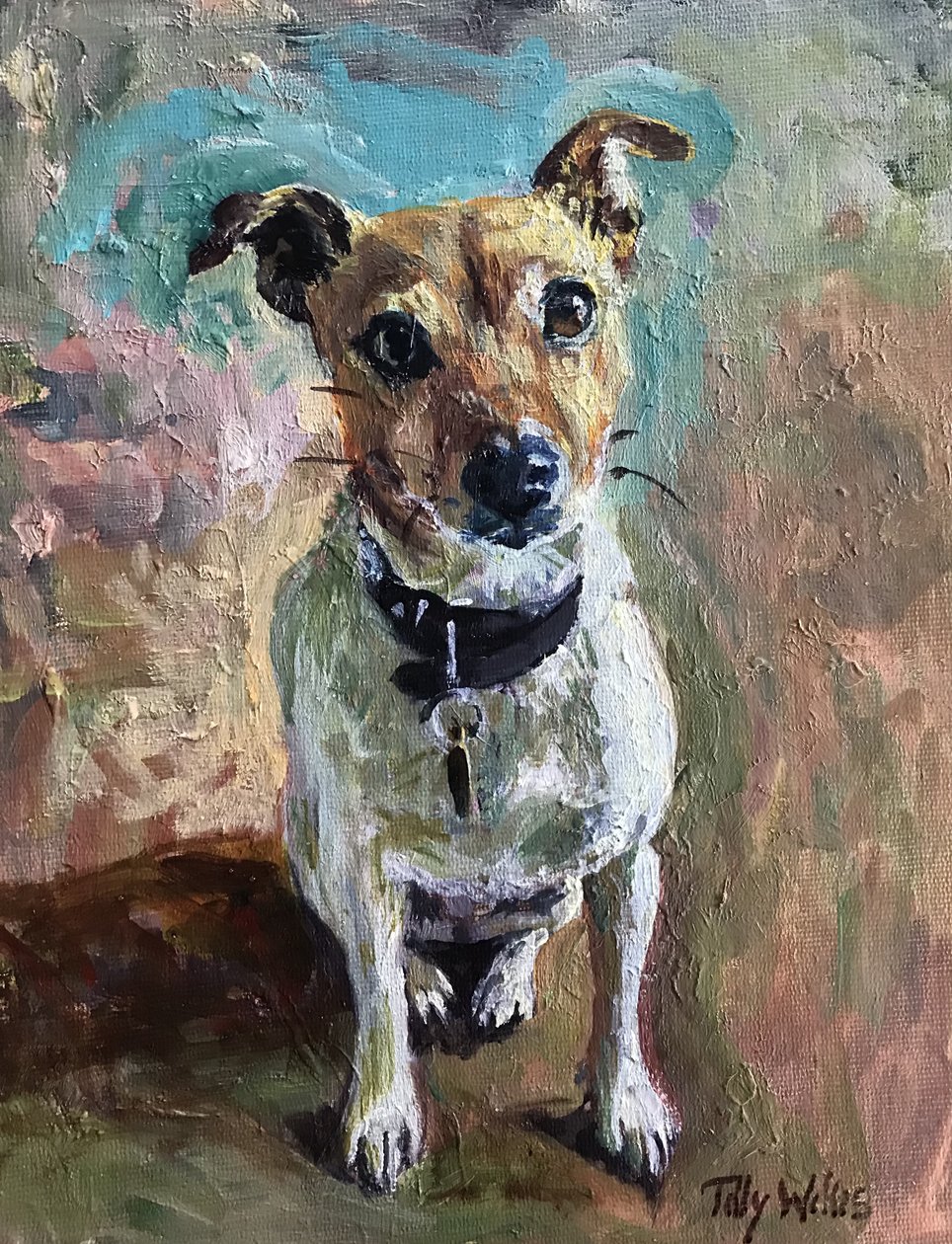 Jack Russell 2020 (olej) autorstwa Tilly Willis