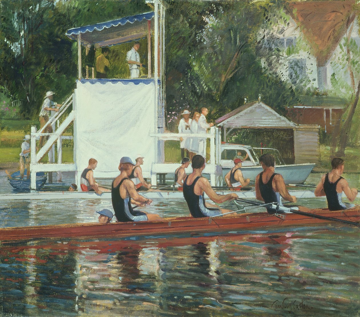 Przed stoiskiem prasowym, Henley autorstwa Timothy Easton