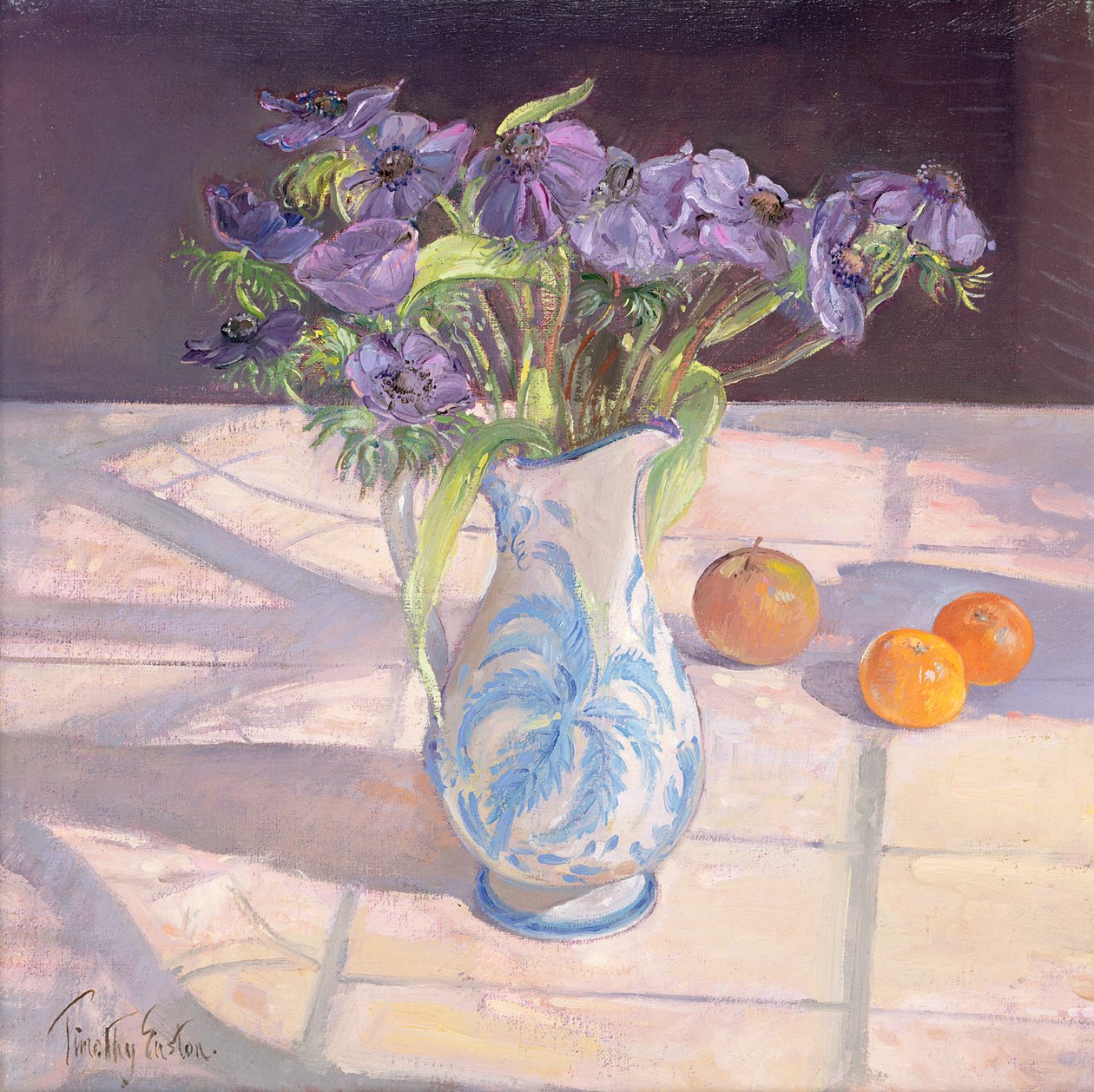 Francuski dzbanek z zawilcami autorstwa Timothy Easton