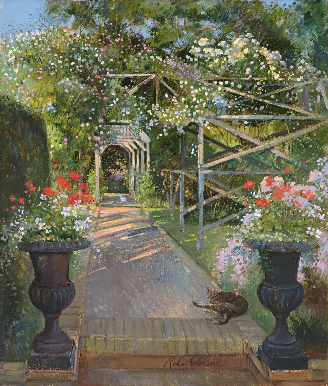 Różana krata, Bedfield, 1996 autorstwa Timothy Easton
