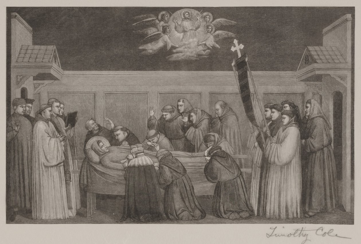 Śmierć św. Franciszka autorstwa Timothy Cole