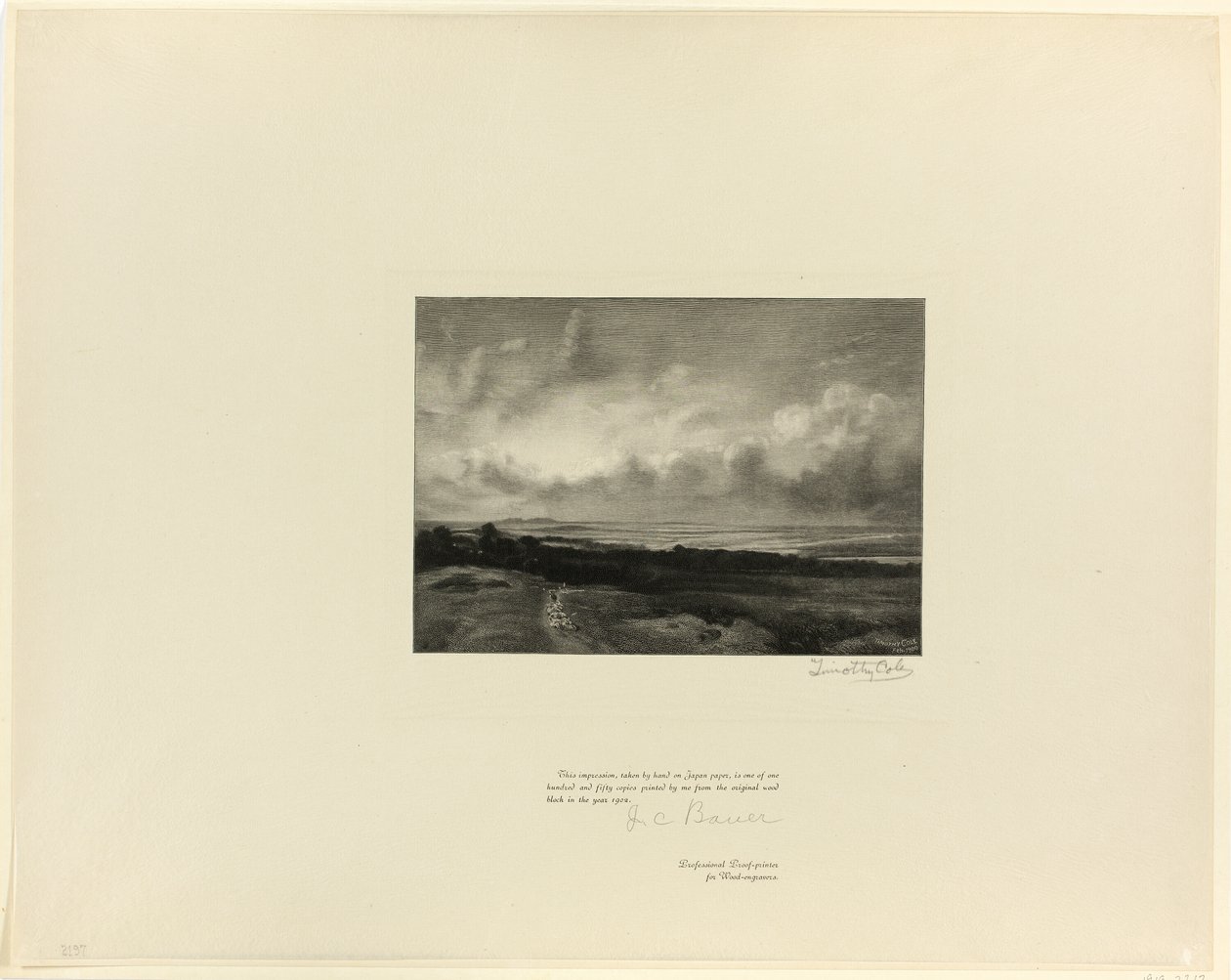 Hampstead Heath, od Old English Masters autorstwa Timothy Cole