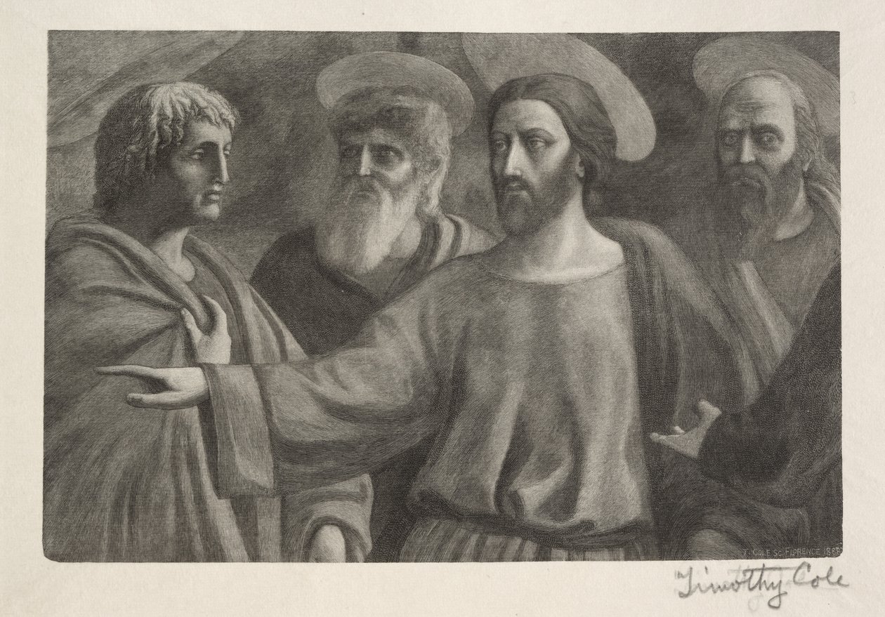 Starzy włoscy mistrzowie: The Tribute Money, 1888-1892. autorstwa Timothy Cole