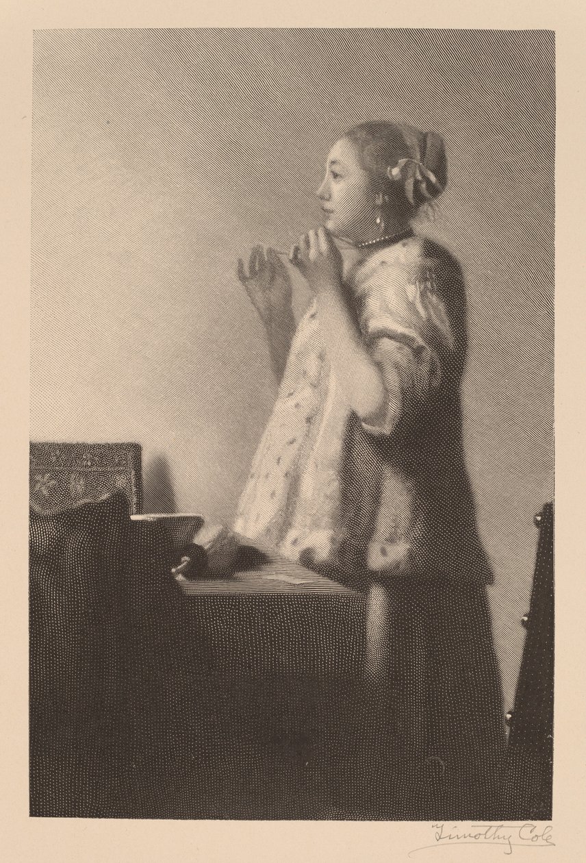 Naszyjnik z pereł autorstwa Timothy Cole after Johannes Vermeer