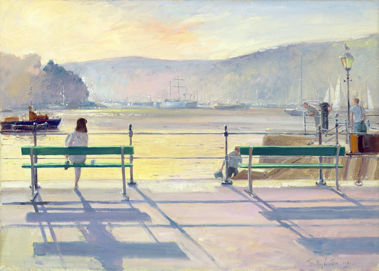 Widok na port, 1991 autorstwa Timothy Easton