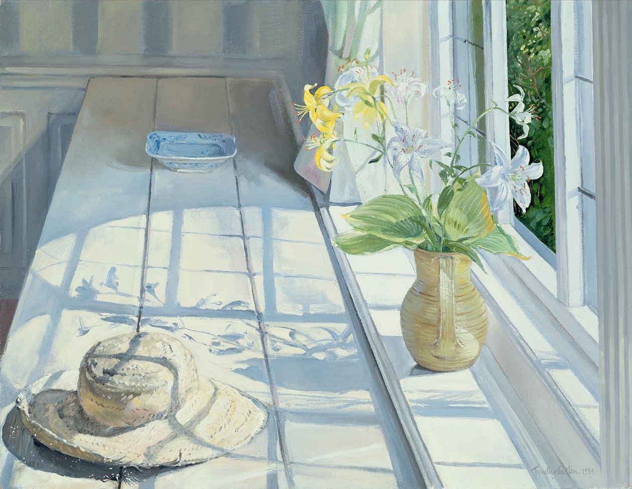 Lilie i słomkowy kapelusz autorstwa Timothy Easton