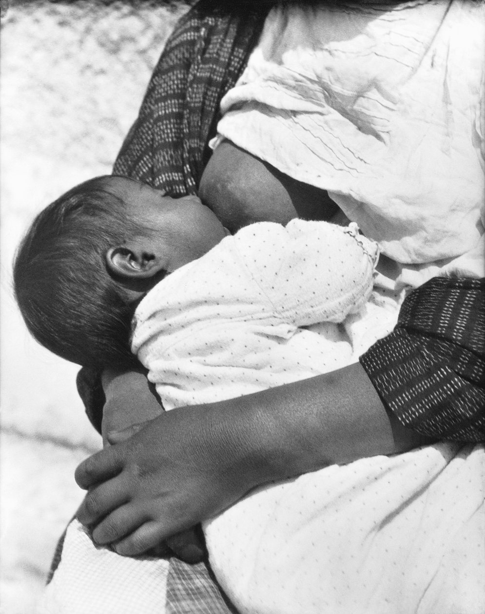 Pielęgniarstwo (Conchita z matką Luz Jimenez), Meksyk, 1926 autorstwa Tina Modotti