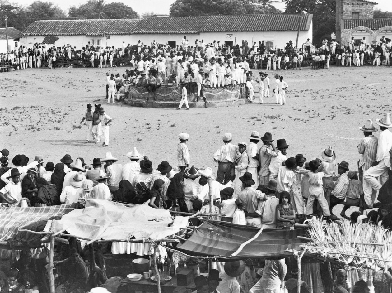 Fiesta w Juchitan, Oaxaca, Meksyk, ok. 1927 r. autorstwa Tina Modotti