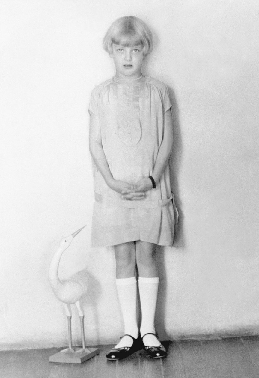 Dziewczyna z bocianem, Meksyk, ok. 1926 autorstwa Tina Modotti
