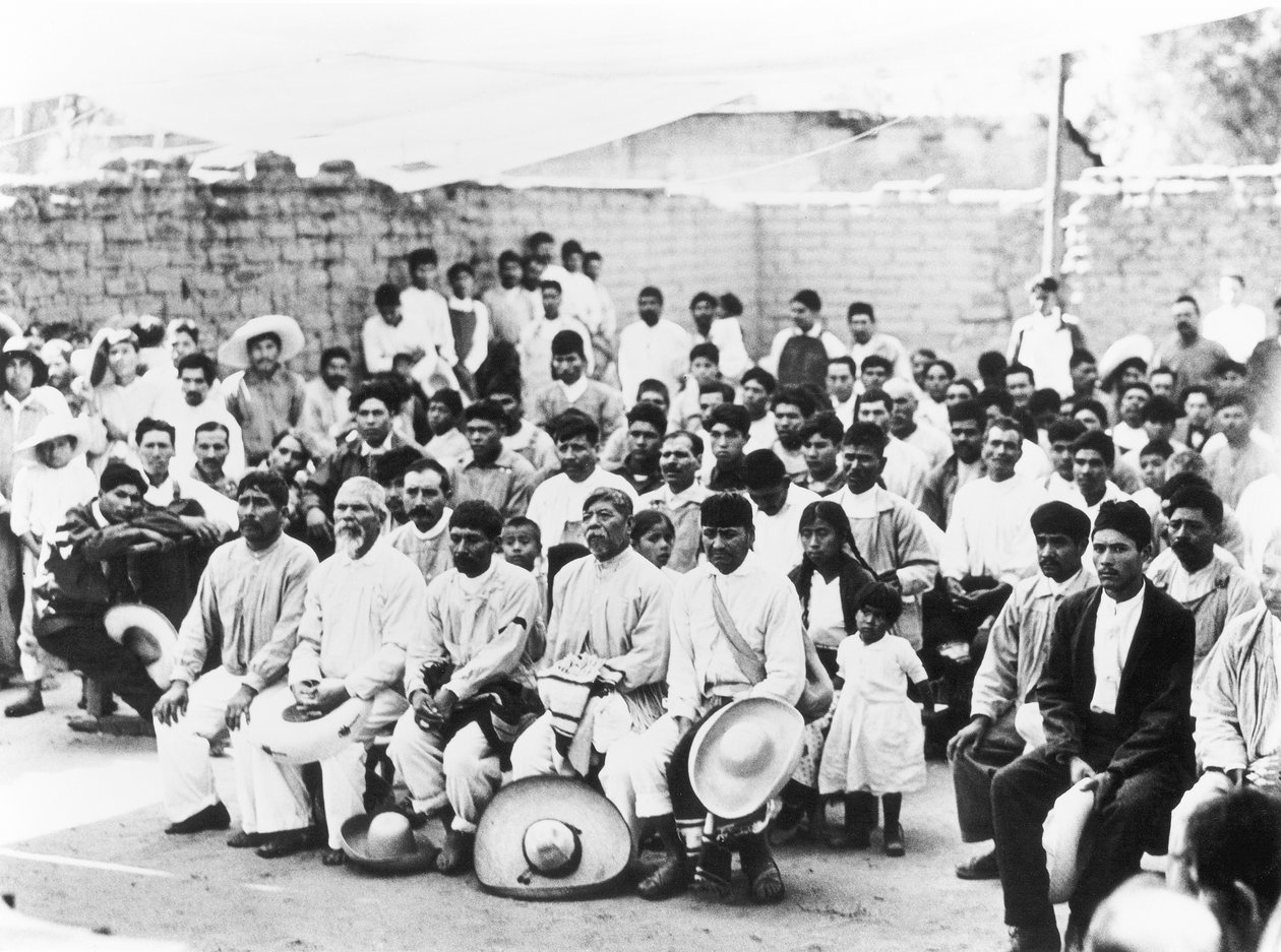 Spotkanie Campesinos, Jalapa, Meksyk, 1927 autorstwa Tina Modotti