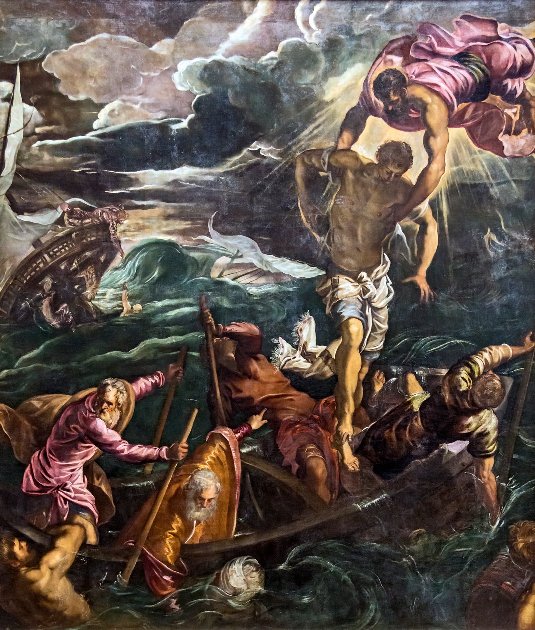San Marco salva złotówki podczas wraku autorstwa Tintoretto