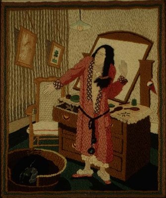 Ziewanie (haft wełniany) autorstwa Tirzah Ravilious