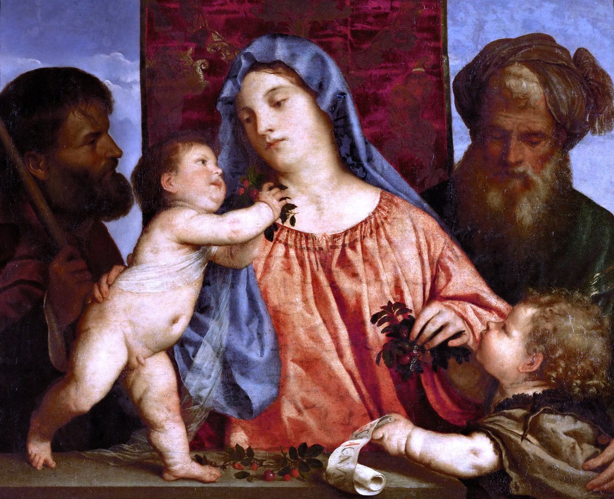 Wiśniowa Madonna autorstwa Tiziano Vecelli