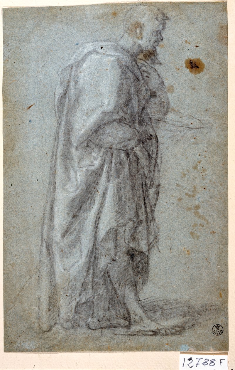 Apostoli (liitu paperille) kiillotusaine autorstwa Titian (c.1488 1576)