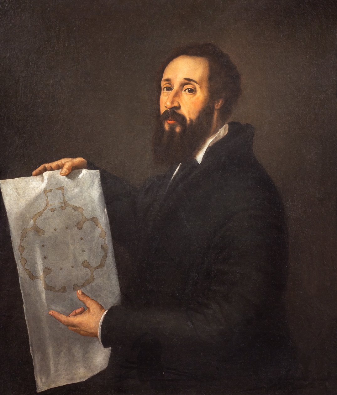 Portret Giulio Romano autorstwa Titian (c.1488 1576)