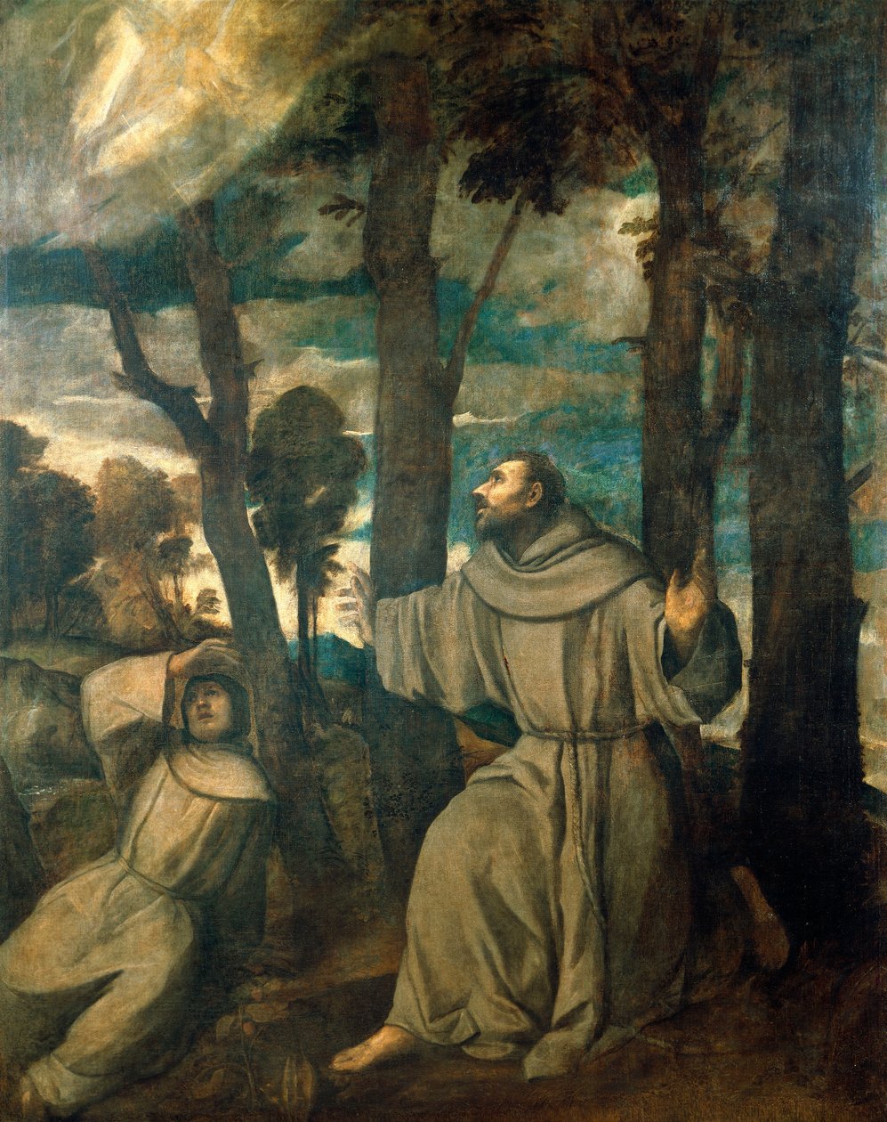 Stygmatyzacja św. Franciszka autorstwa Titian (c.1488 1576)