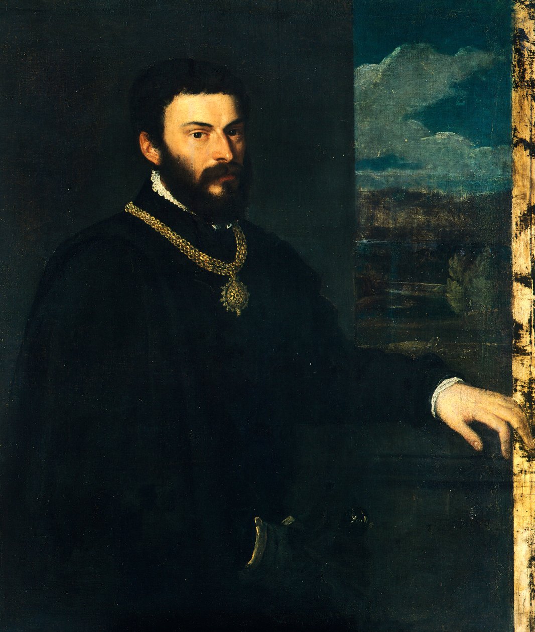 Hrabia Antonio Porcia i Brugnega autorstwa Titian (c.1488 1576)