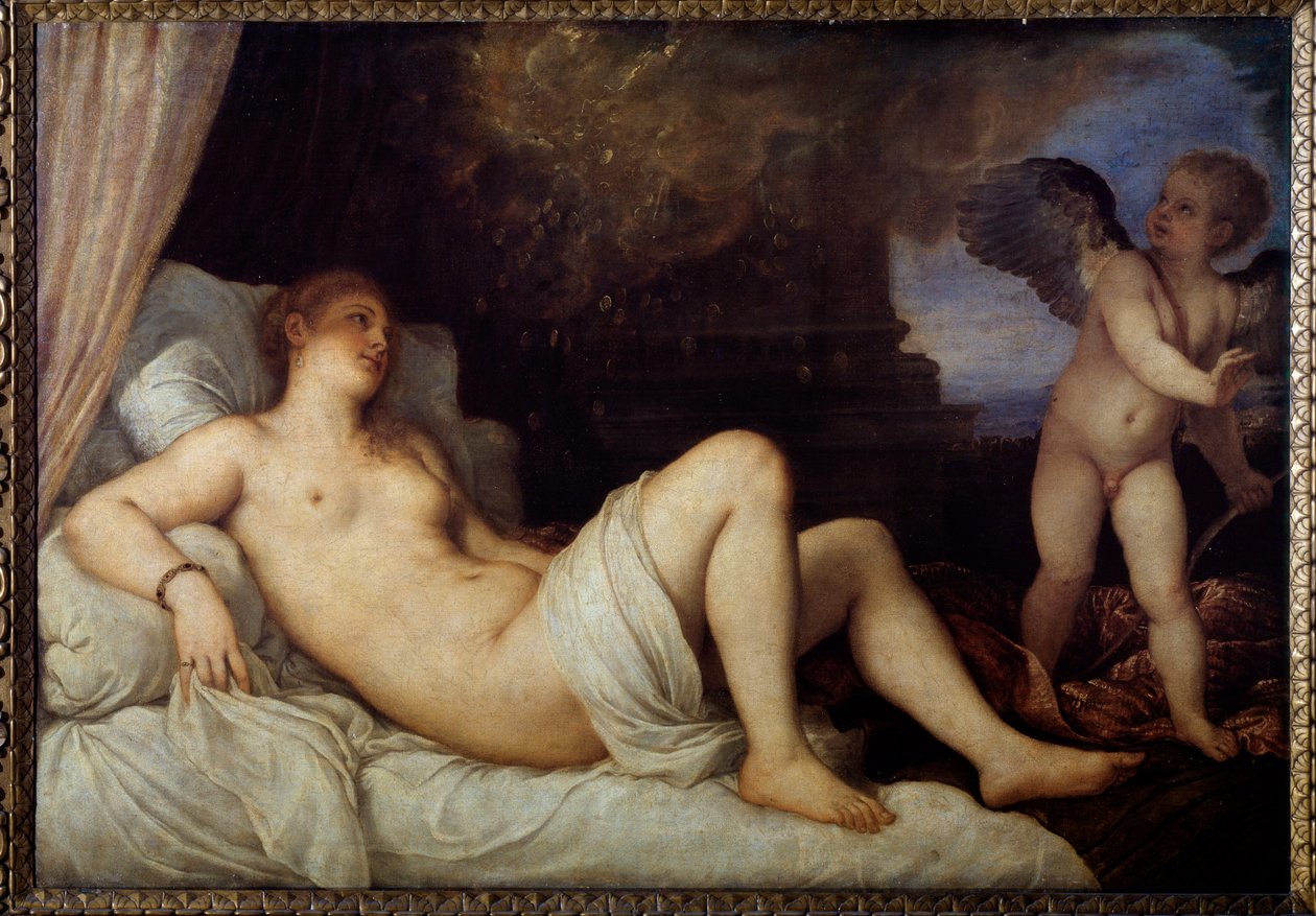 Danae - olej na płótnie autorstwa Titian (c.1488 1576)