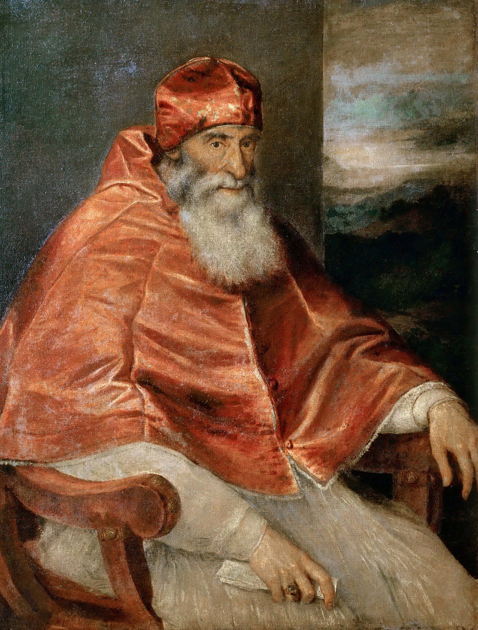 Portret papieża Pawła III. autorstwa Titian