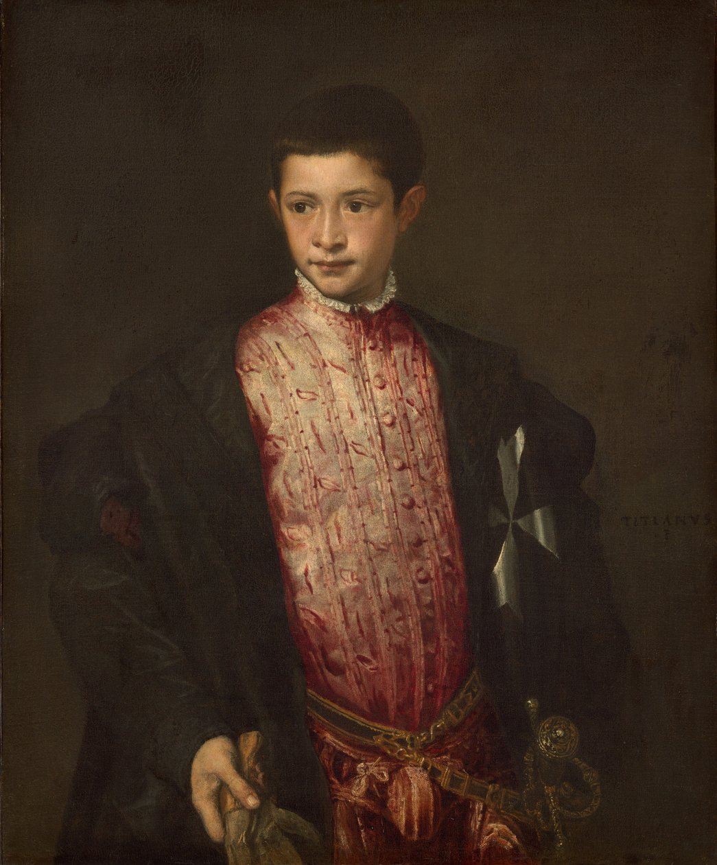Ranuccio Farnese, 1541-1542. autorstwa Titian