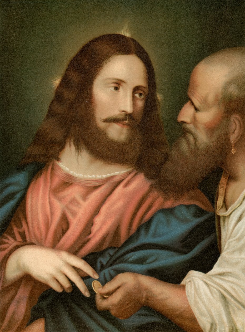 Pieniądze w hołdzie autorstwa Tiziano Vecelli