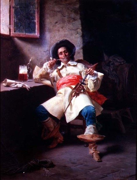 Żołnierze Carousing autorstwa Tito Conti