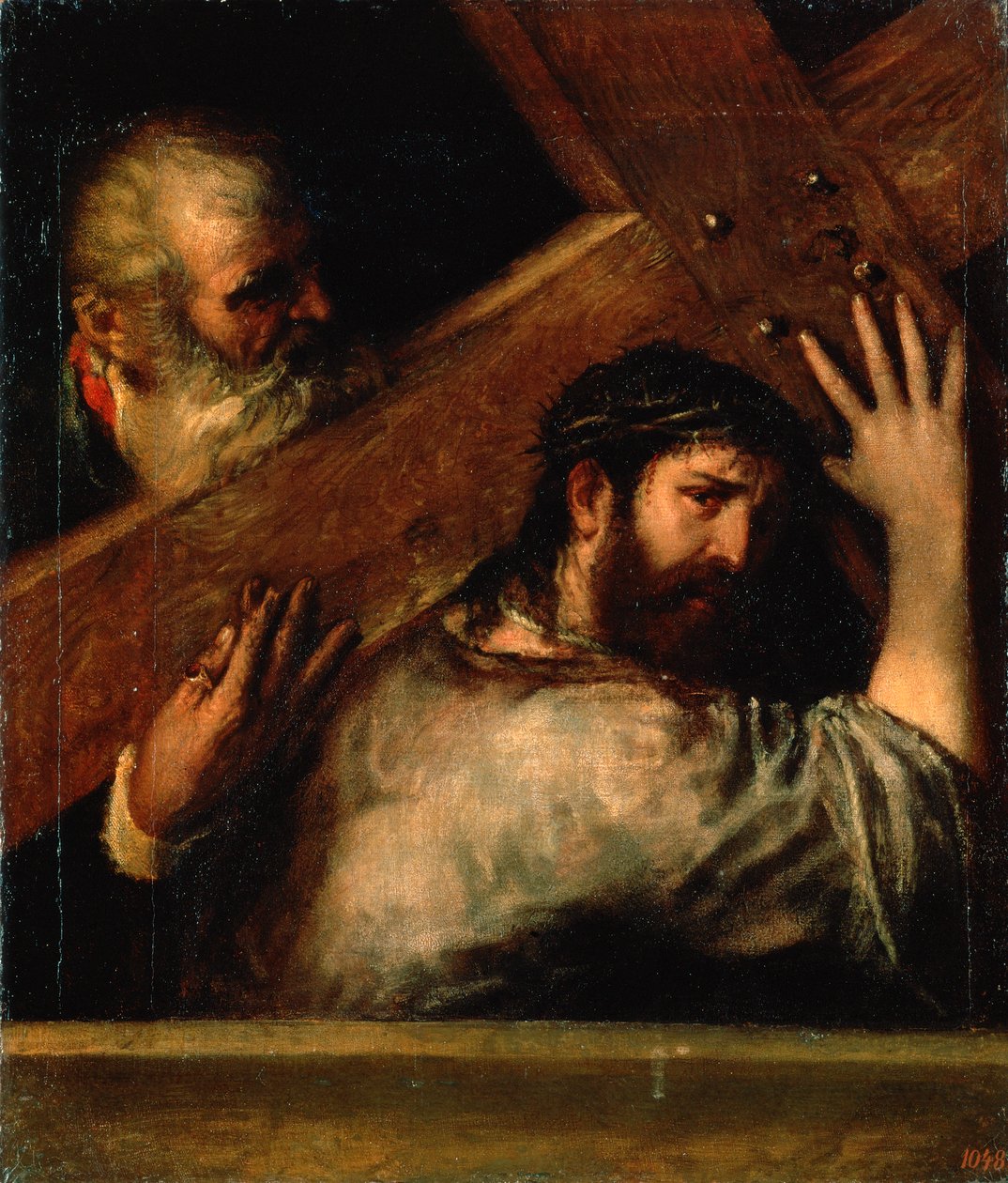 Chrystus niosący krzyż, lata 60. XVI wieku. autorstwa Tiziano Vecelli